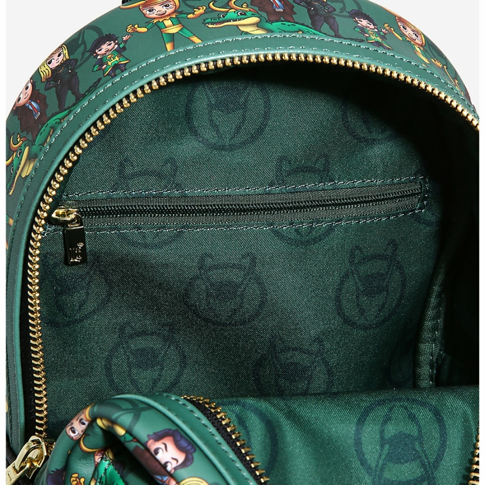 Loungefly Loki mini backpack - Picture 4 of 13